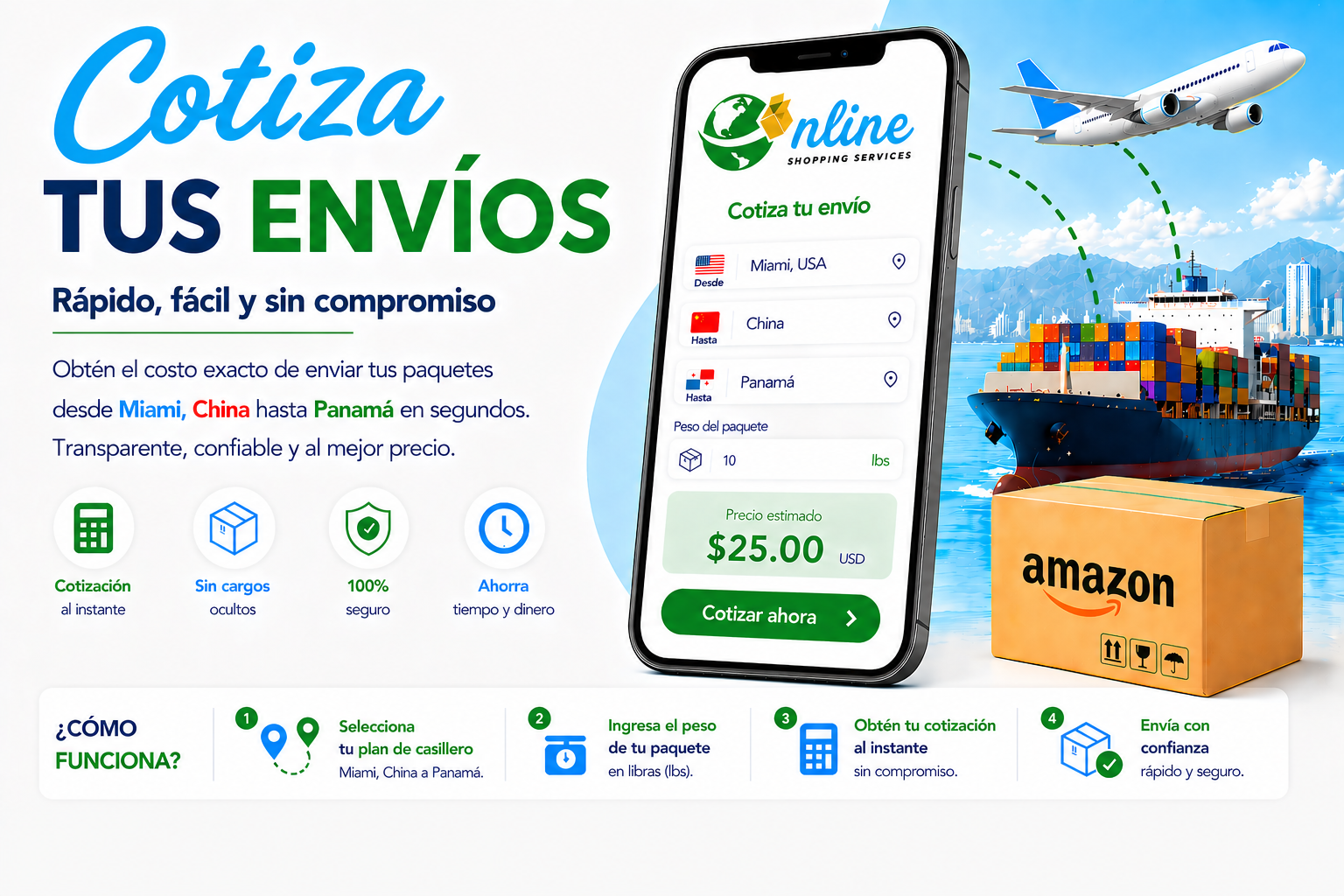 Calculadora de costos de envío